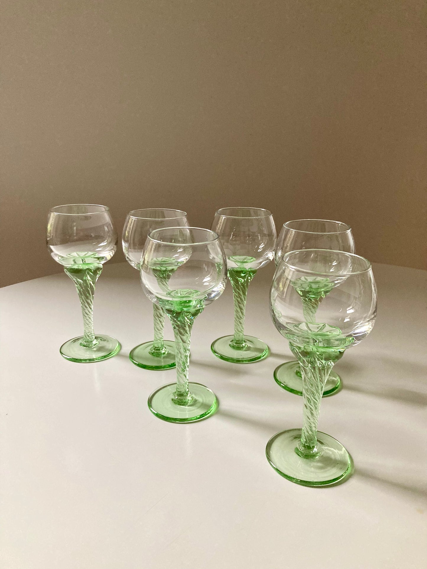 Set of 6 handmade glasses