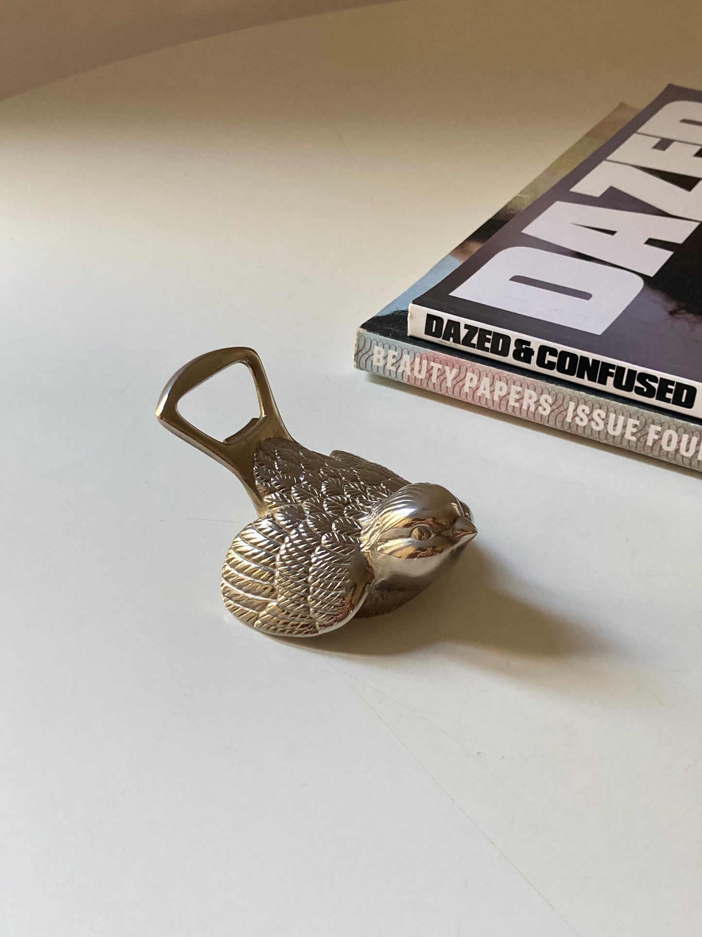 Bird-shaped bottle opener 