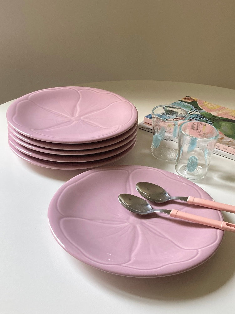 Set di 6 grandi piatti piani francesi