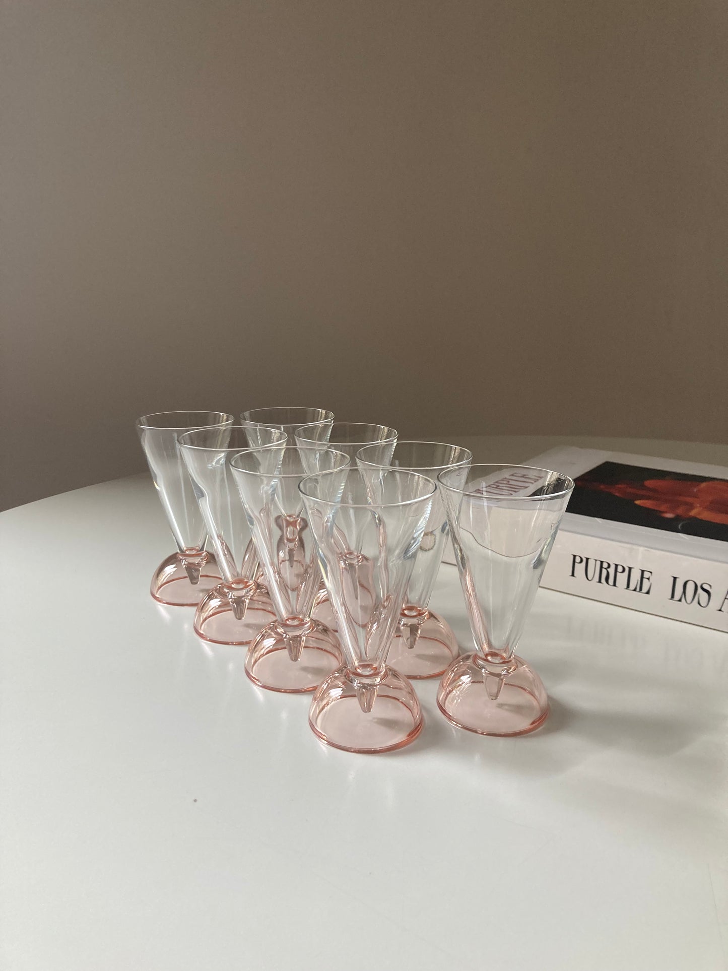 Set of 8 liqueur glasses