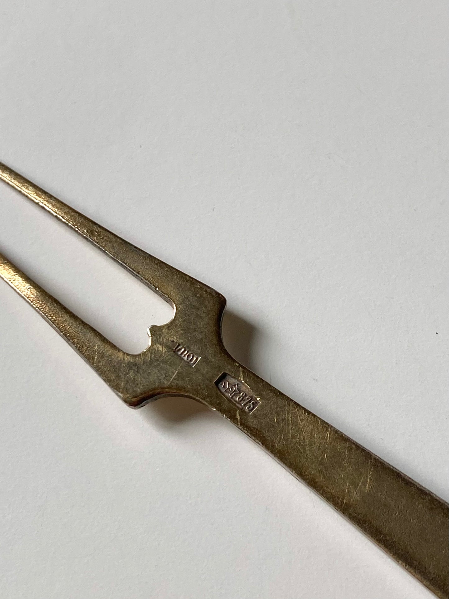 Forchettina da frutta vintage in argento
