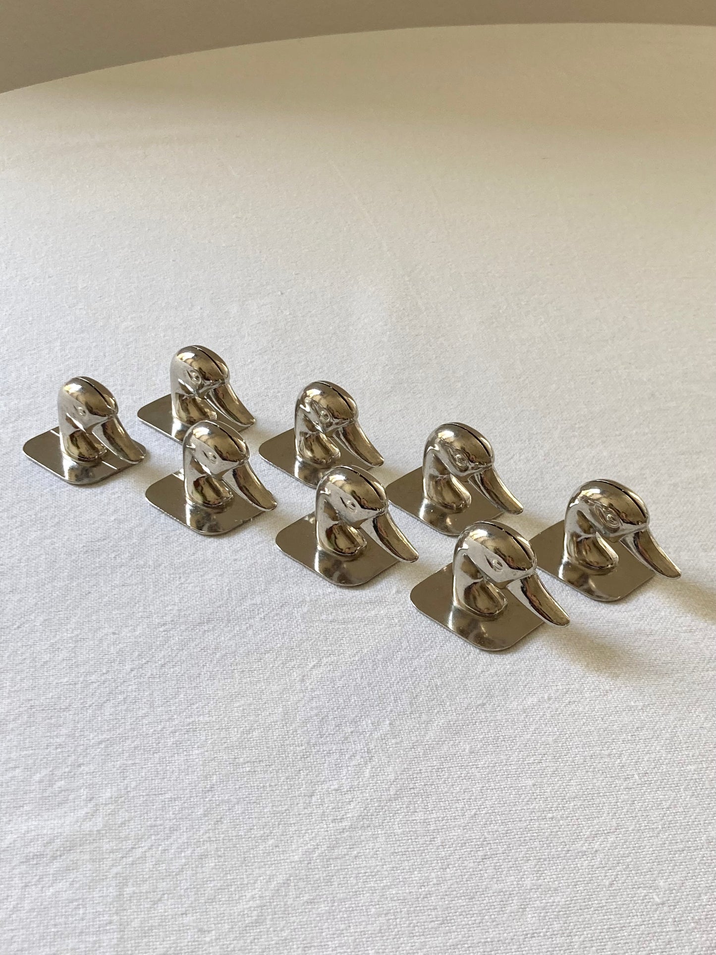 Set of 8 duck head place cards