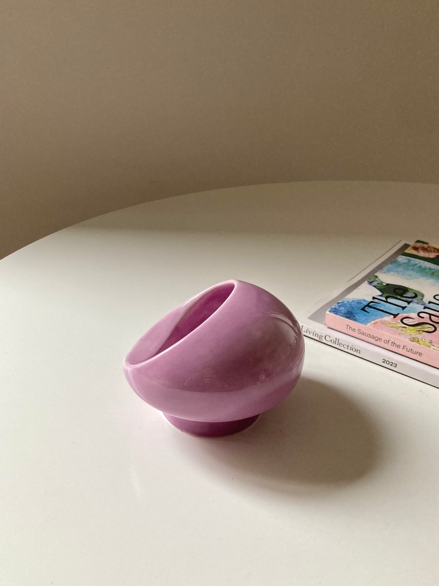 Posacenere a cupola piccolo lilla