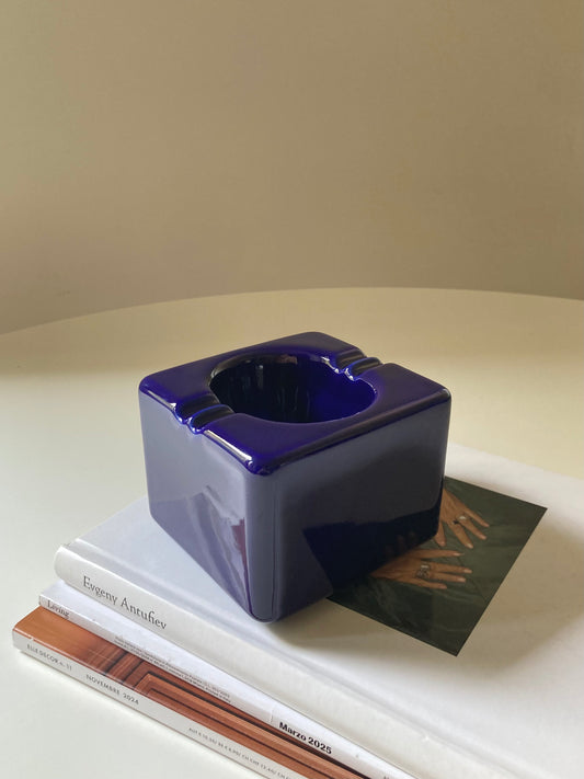 Posacenere vintage blu ‘Il Picchio’