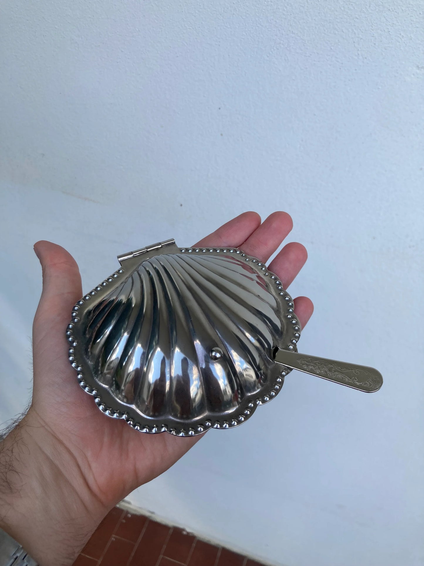 Conchiglia porta burro con spatolina