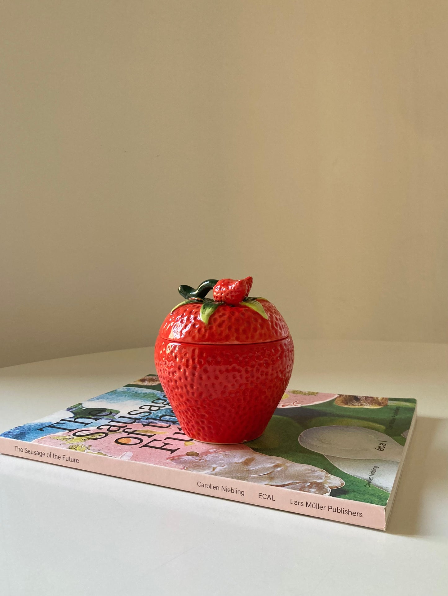 Ceramic strawberry jar