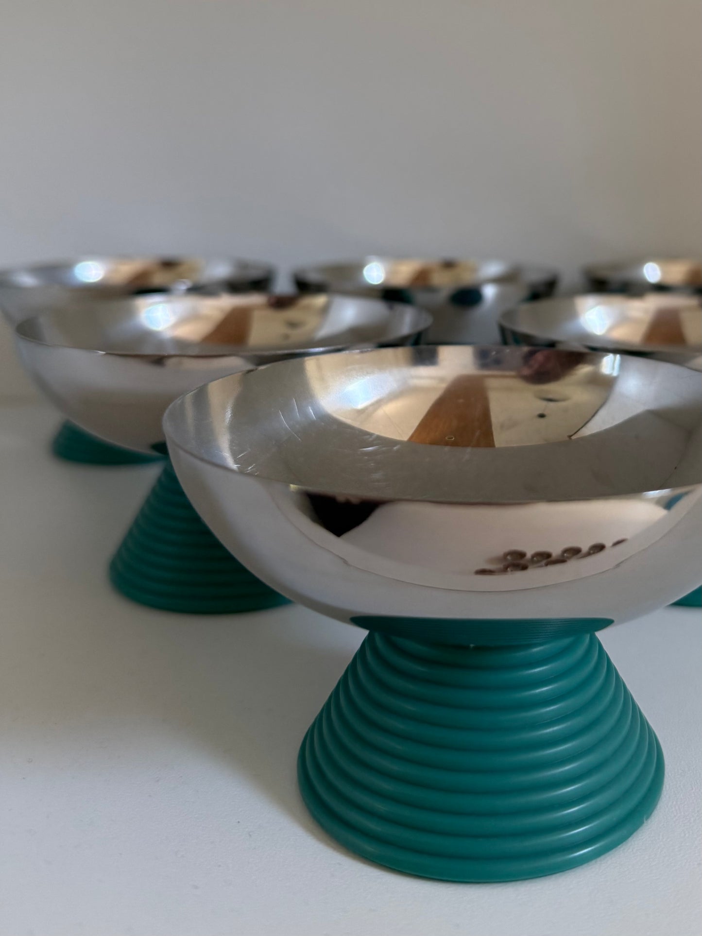 Rosetta ~ Set 6 coppette con base Tiffany