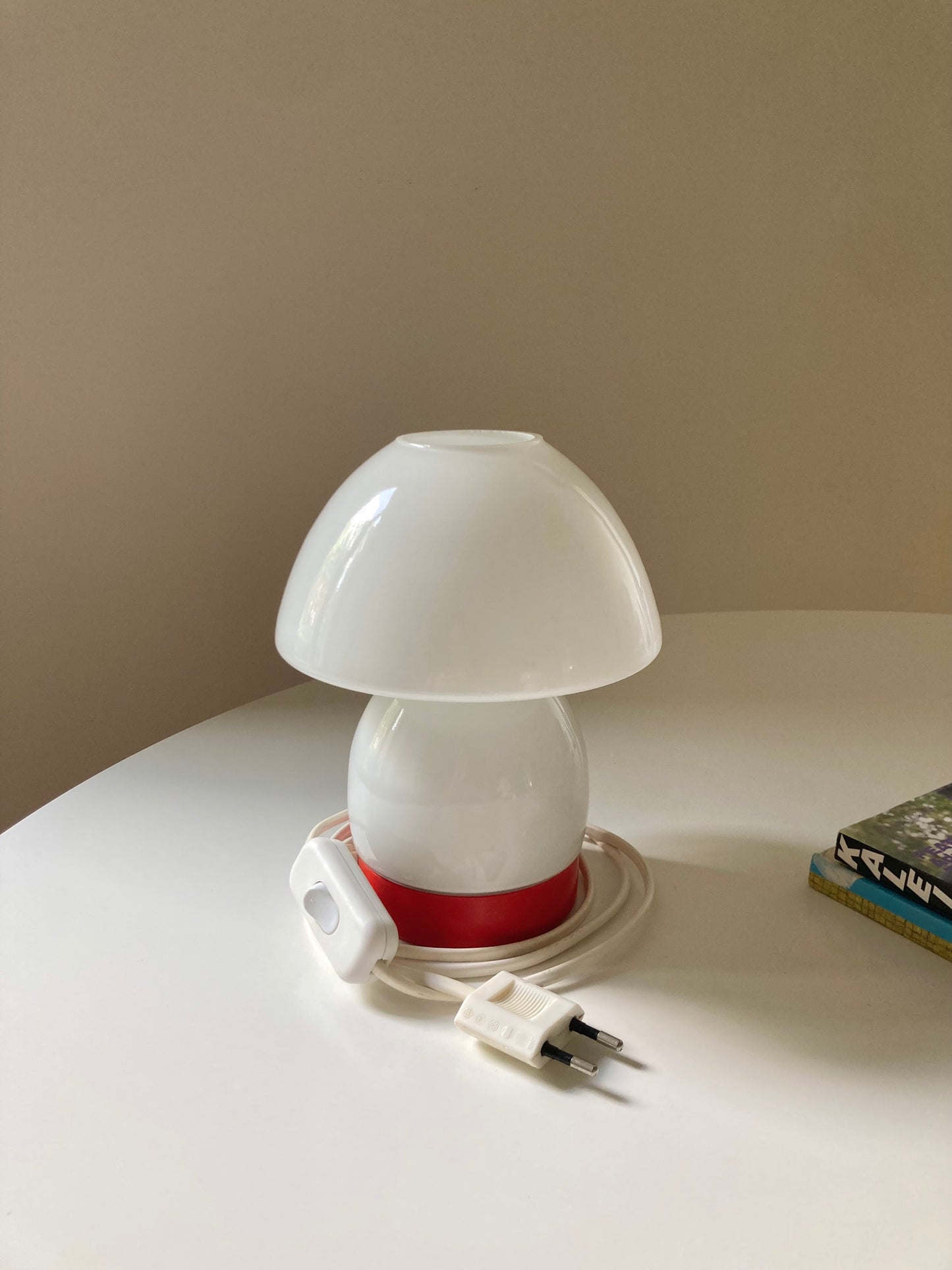 Vintage lamps with red base