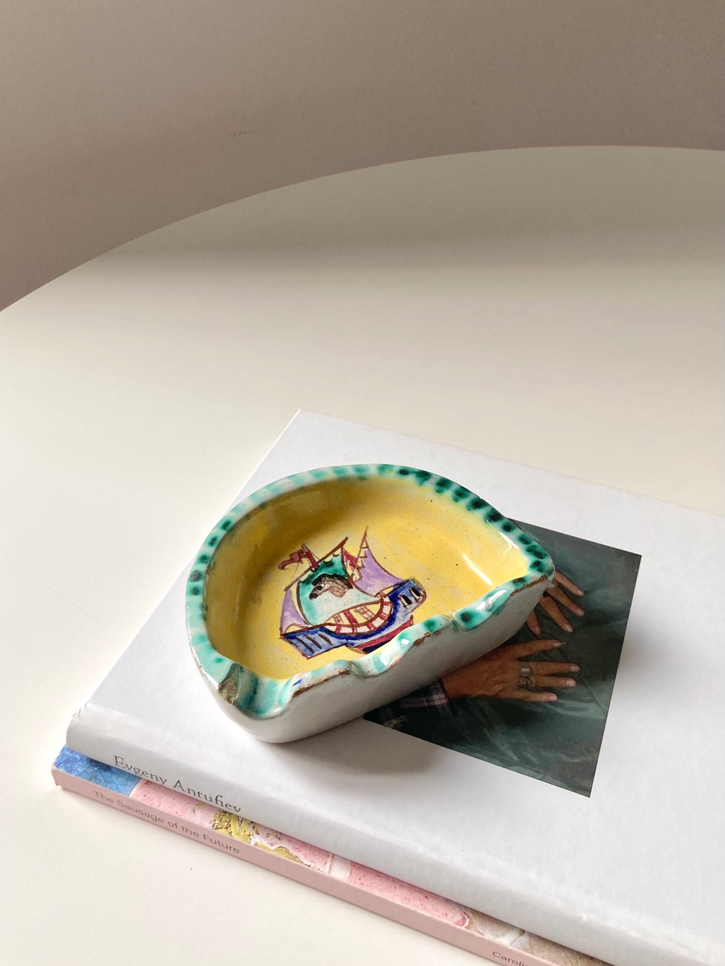Rosetta ~ Posacenere in ceramica
