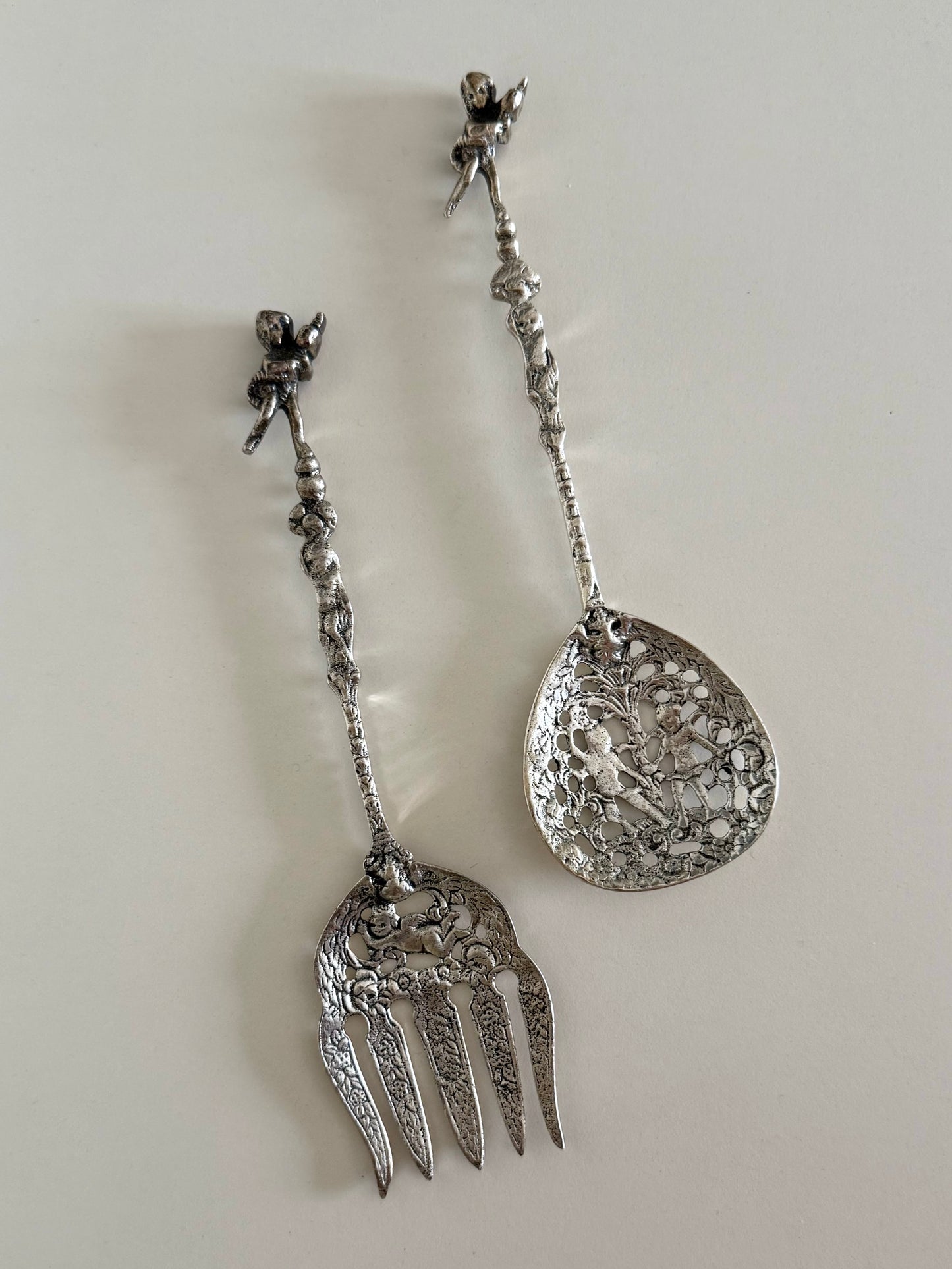 Rosetta ~ Coppia di posate da portata