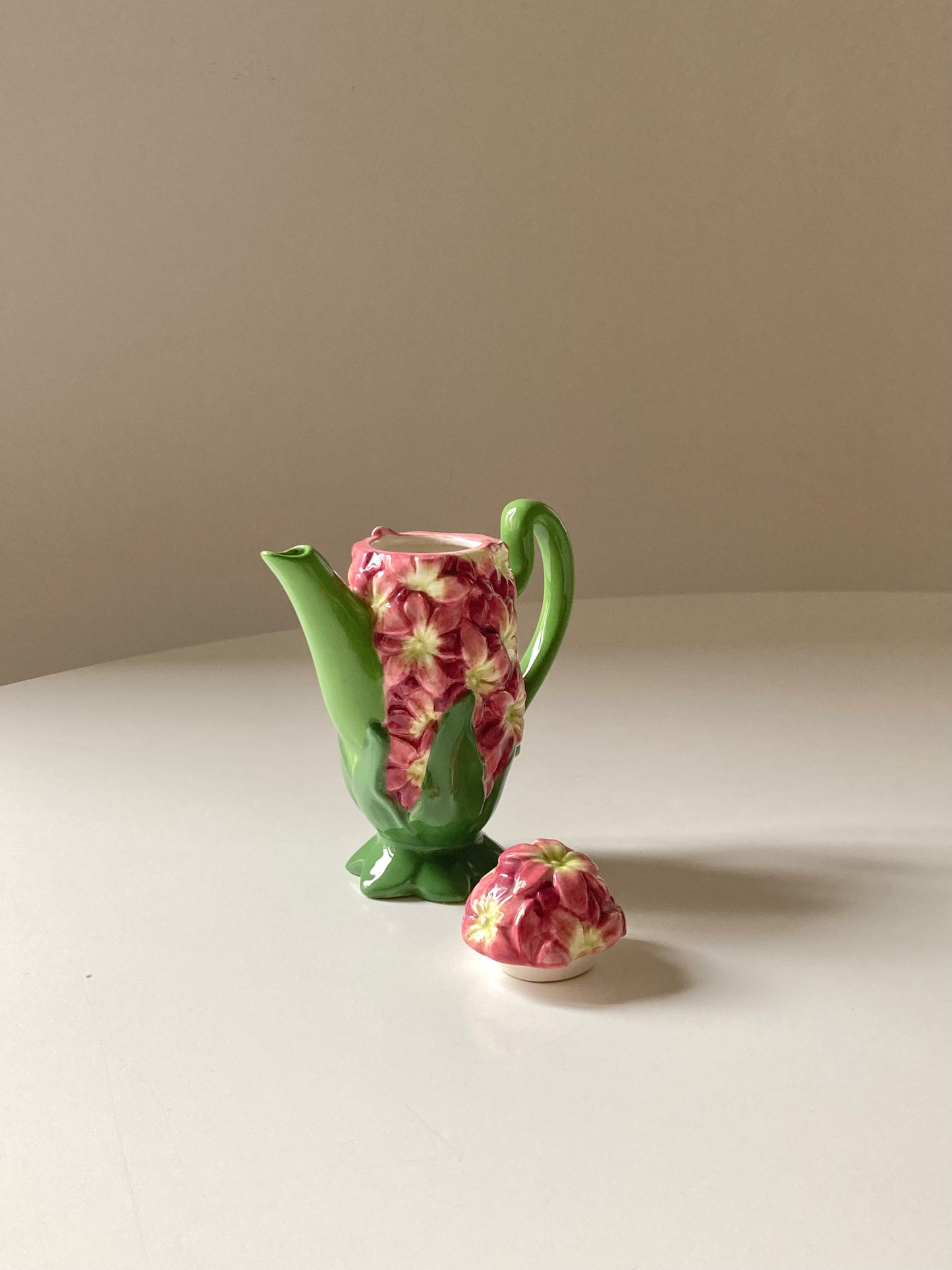 Small flower-shaped teapot