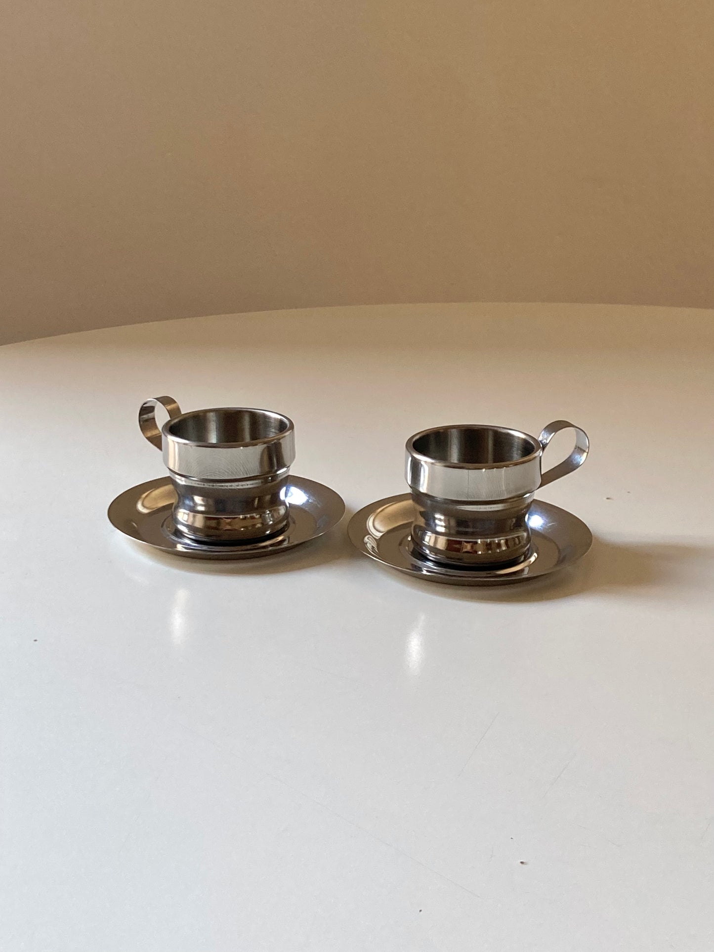 Set of 4 Rivadossi cups with sugar bowl