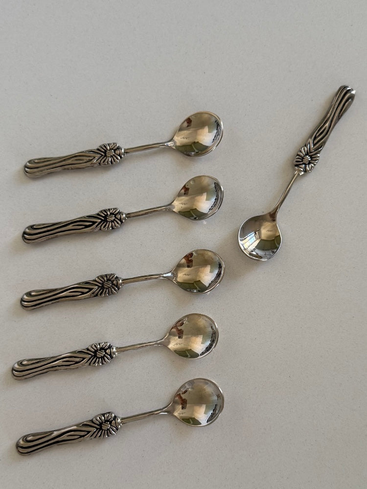 Rosetta ~ Set 6 cucchiaini con fiocco