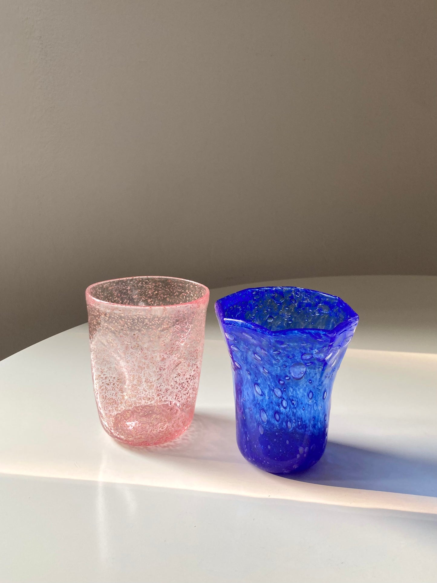 Set di goti veneziani blu ottagonali