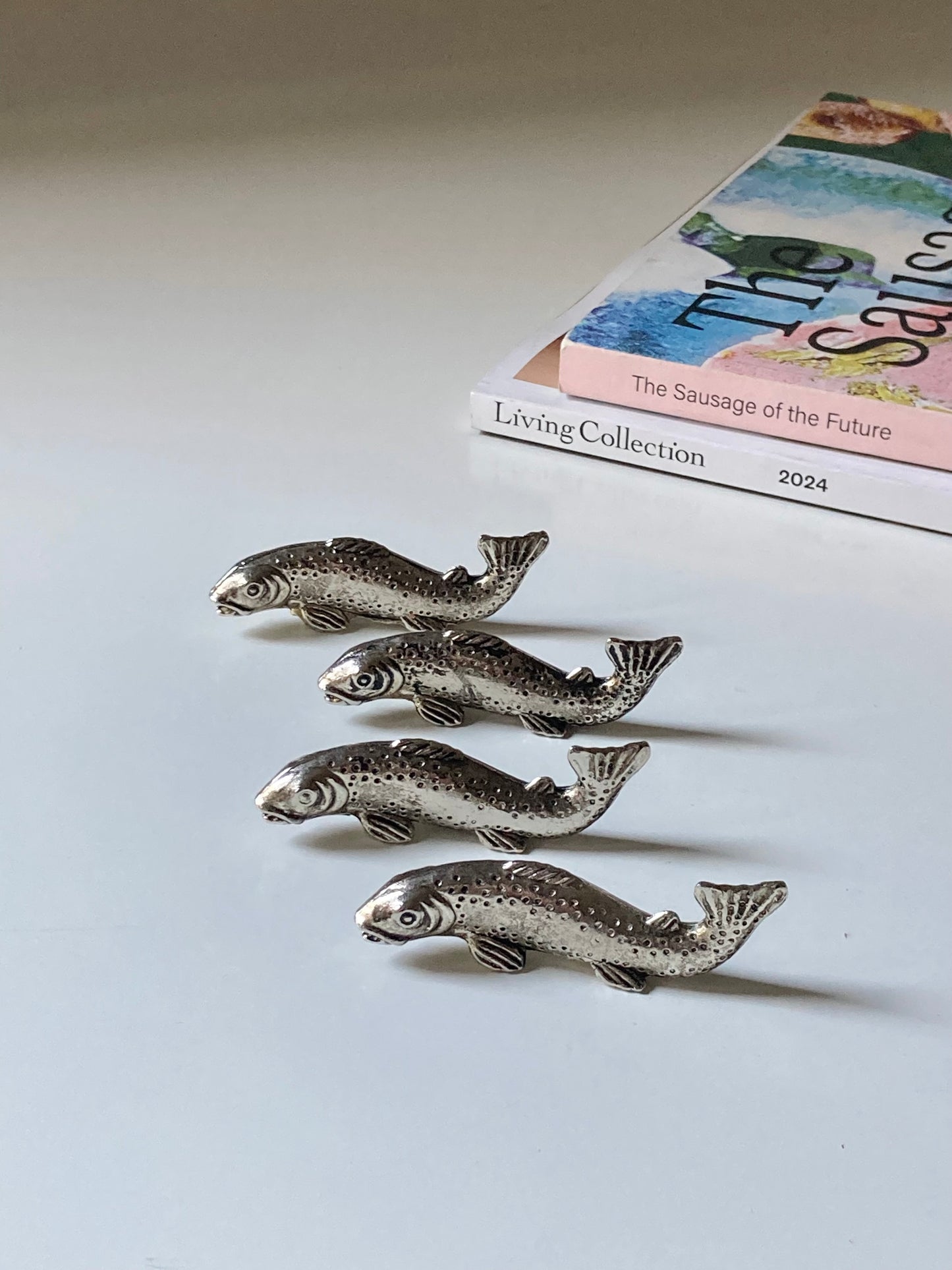 Set 4 poggia coltello a forma di pesce