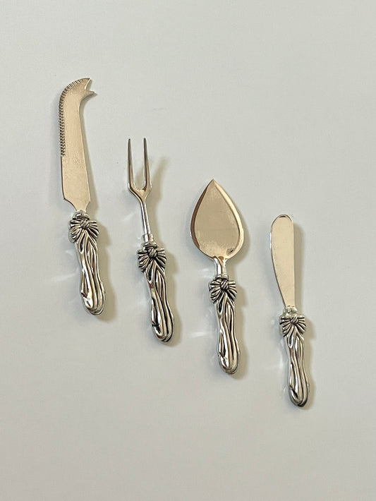 Rosetta ~ Set 4 posate manico fiocco