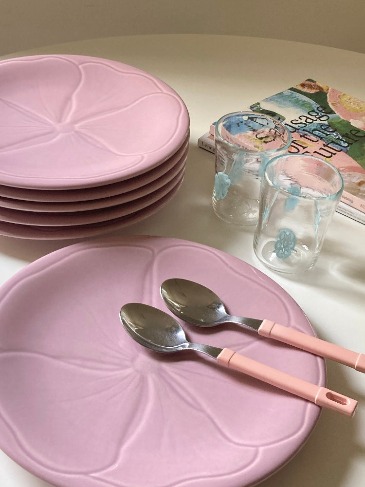 Set di 6 grandi piatti piani francesi