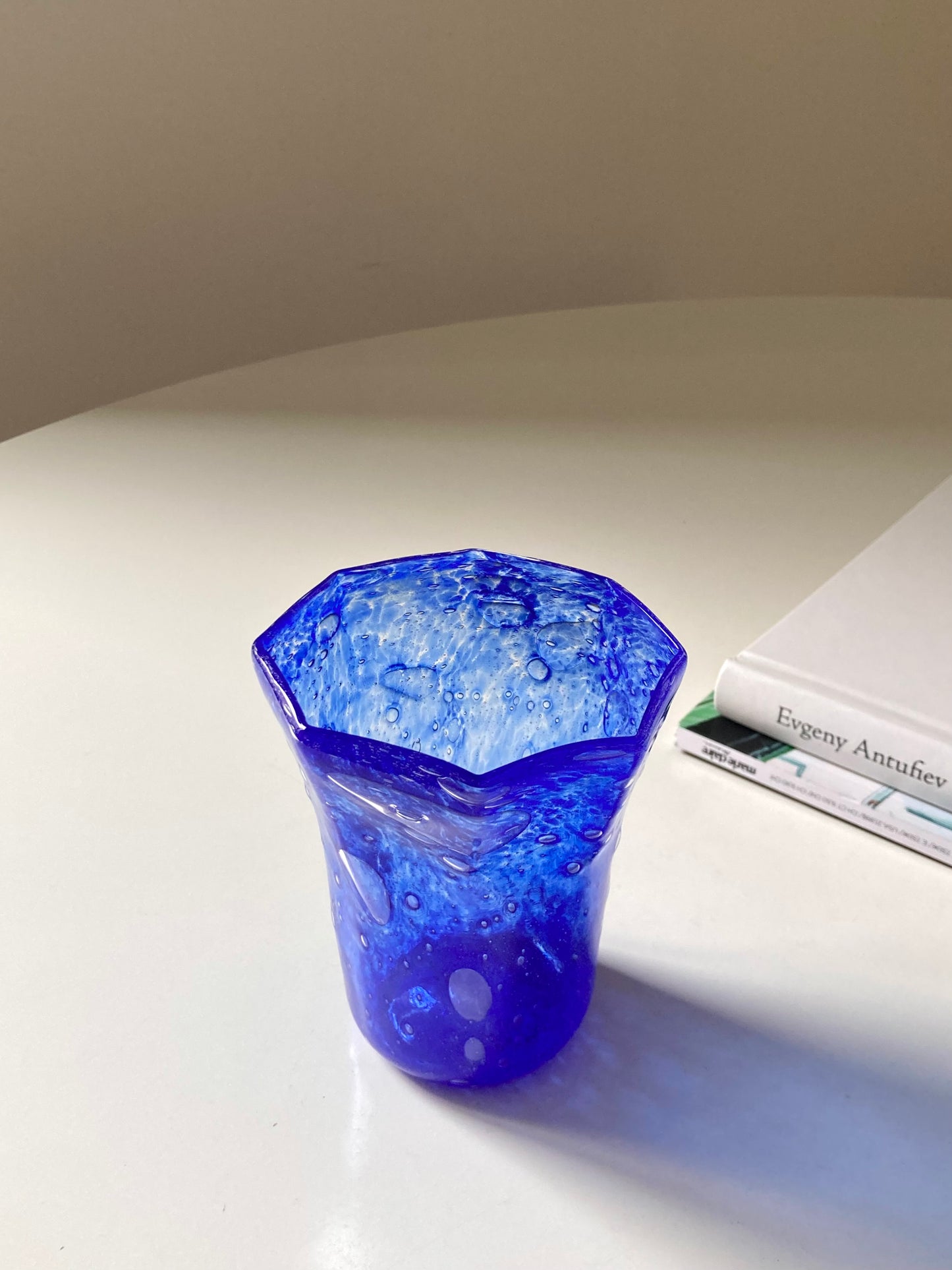 Set di goti veneziani blu ottagonali