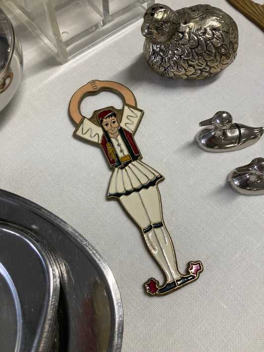 Apribottiglie vintage in bronzo
