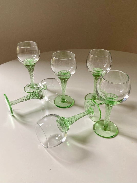 Set of 6 handmade glasses