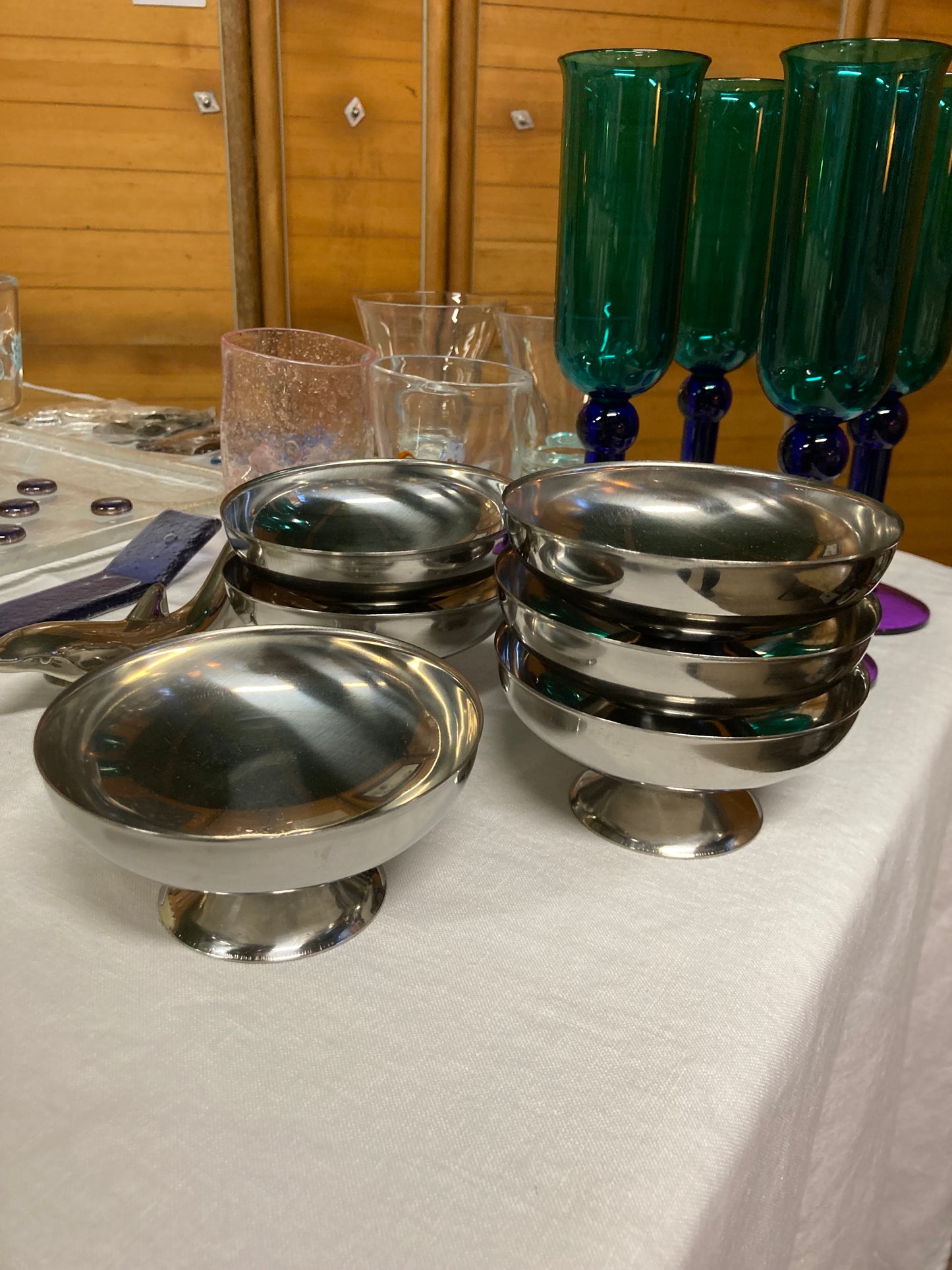 Set of 6 ice cream cups