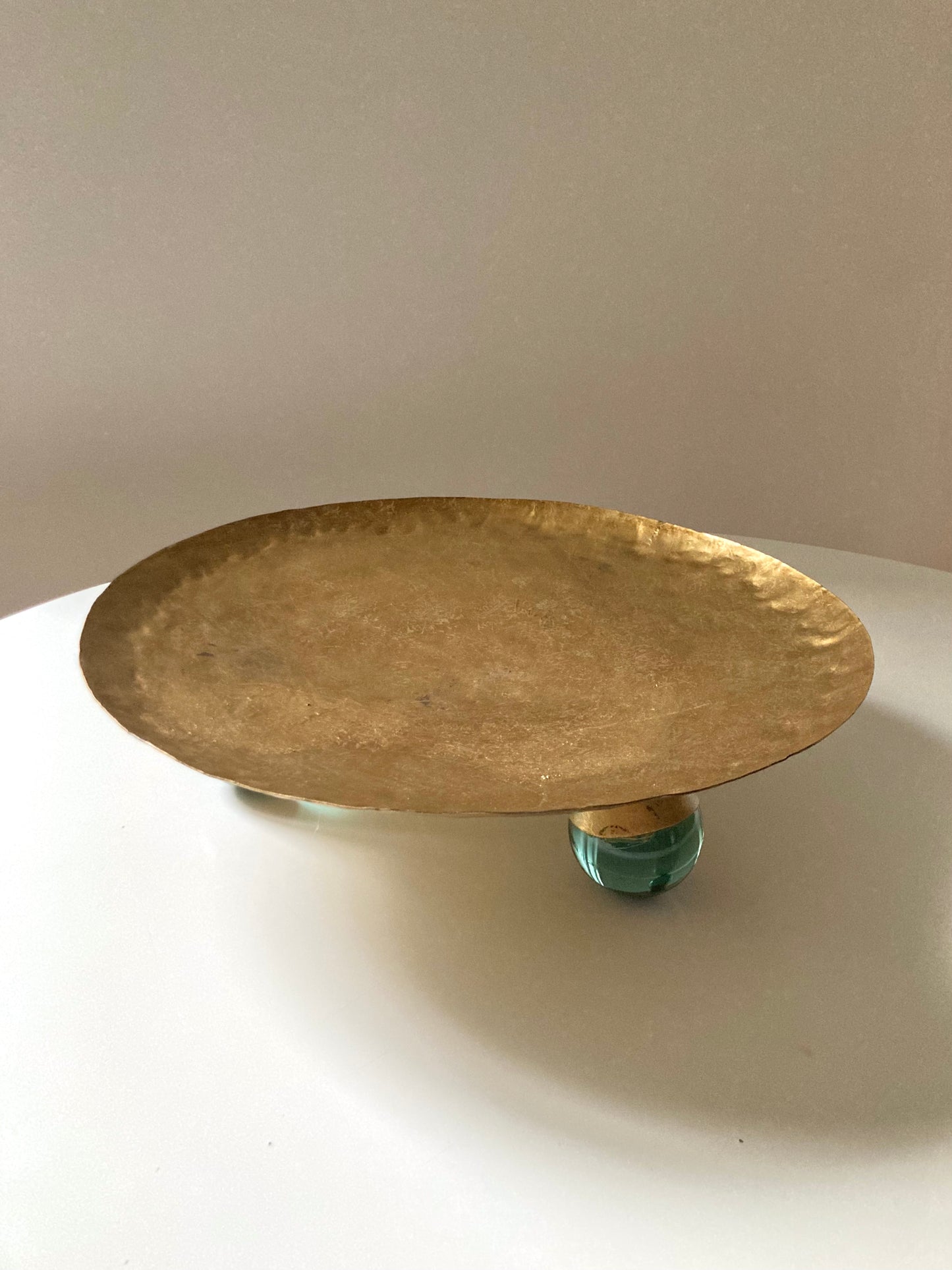 Large brass plate