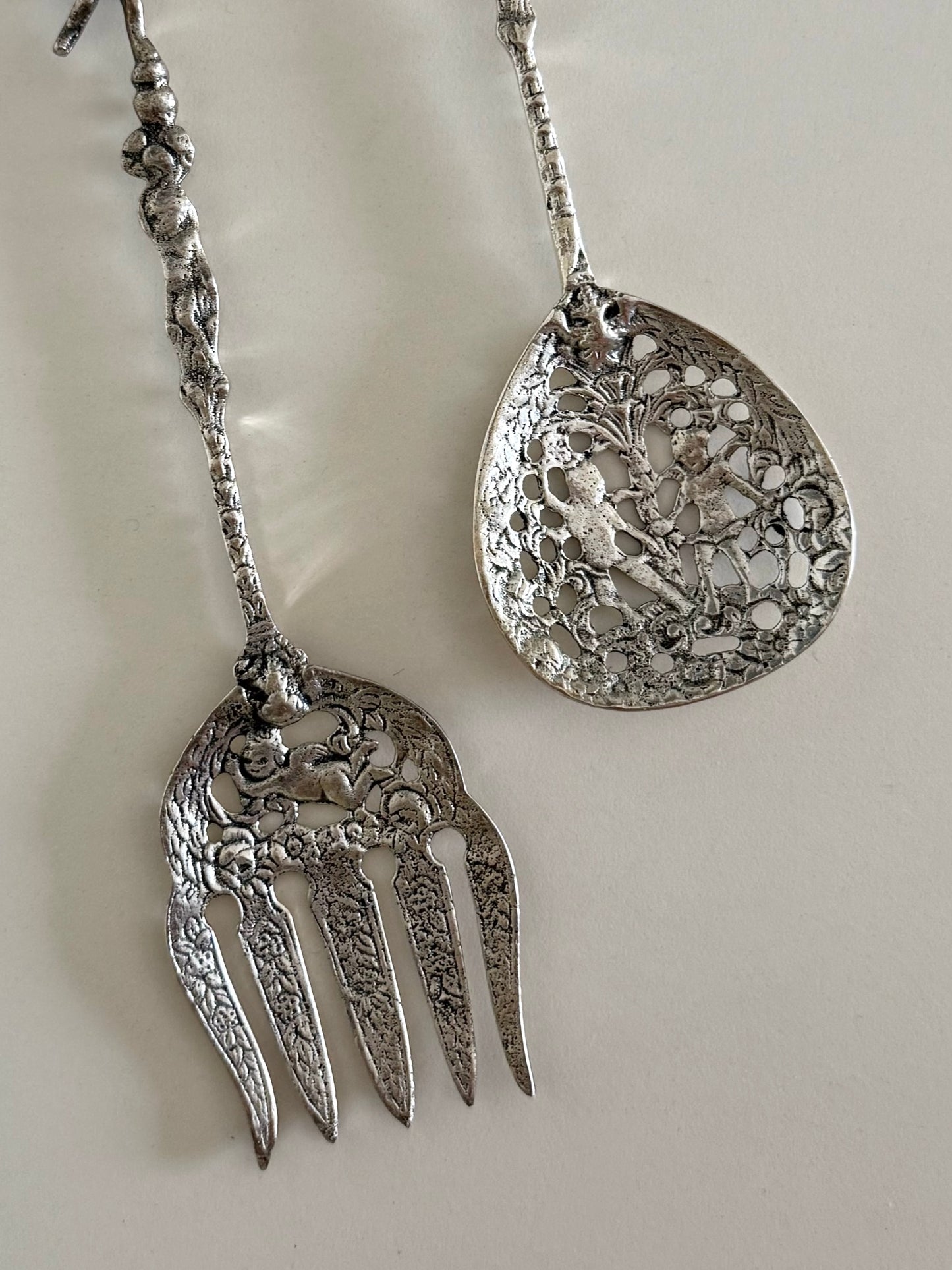 Rosetta ~ Coppia di posate da portata