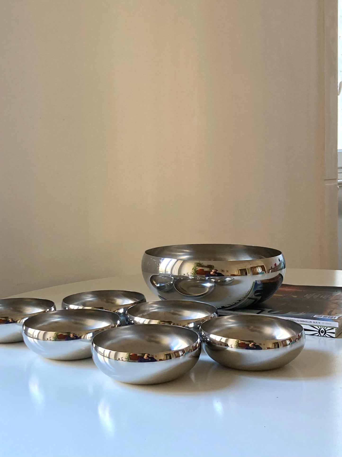 Set ciotole in acciaio per dessert