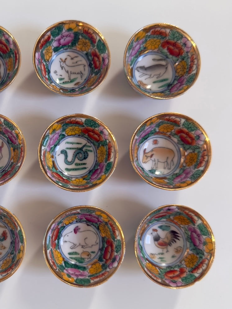 Rosetta ~ Set 12 bicchierini da sakè