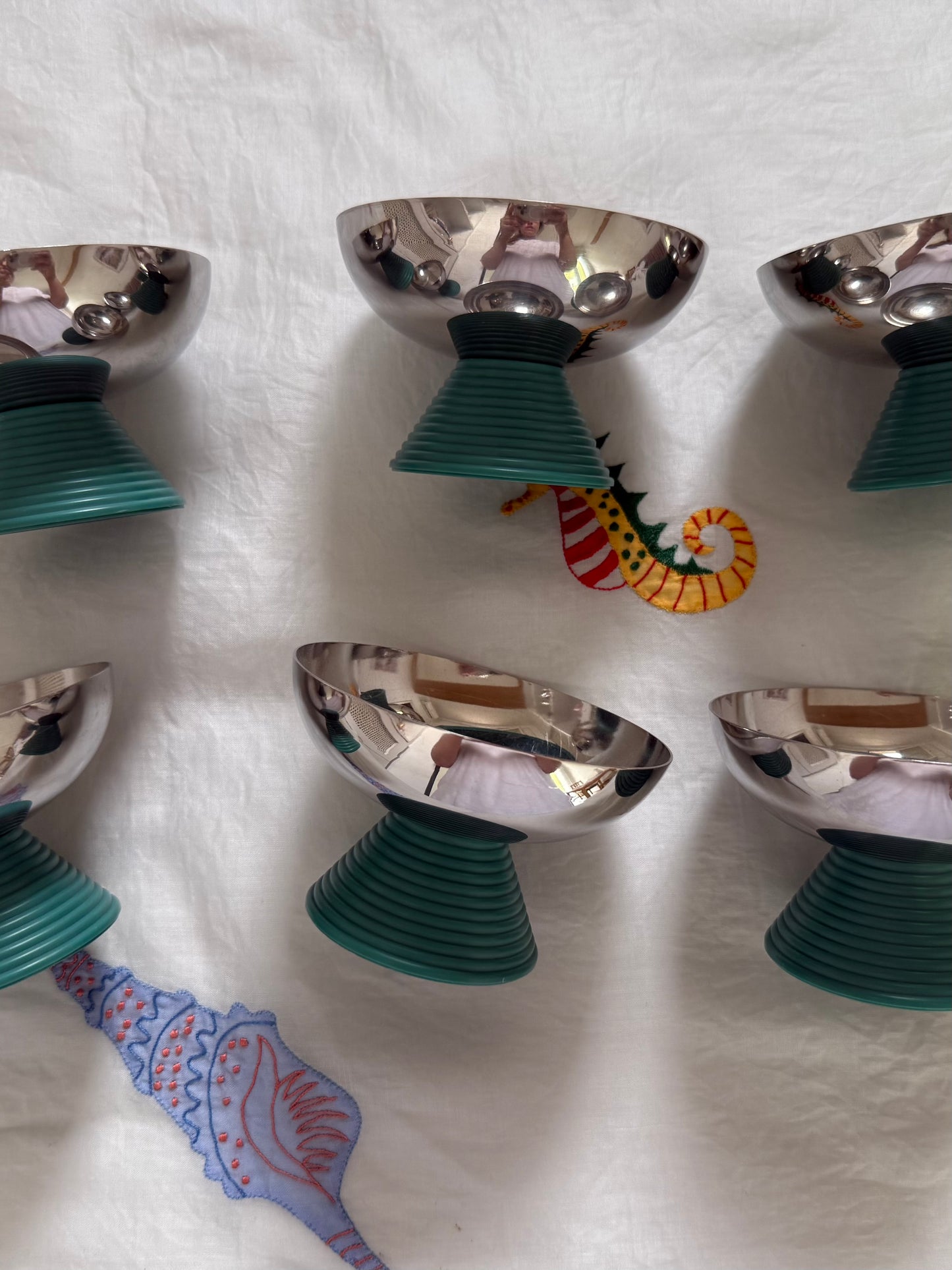 Rosetta ~ Set 6 coppette con base Tiffany