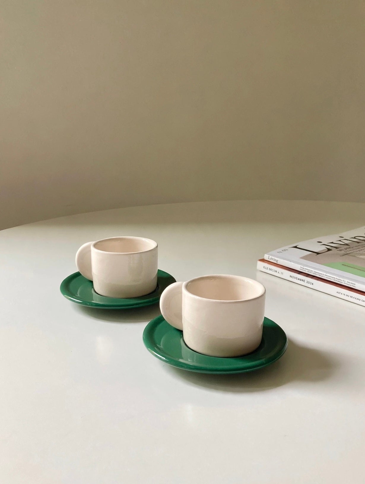 Coppia di due tazzine da caffè