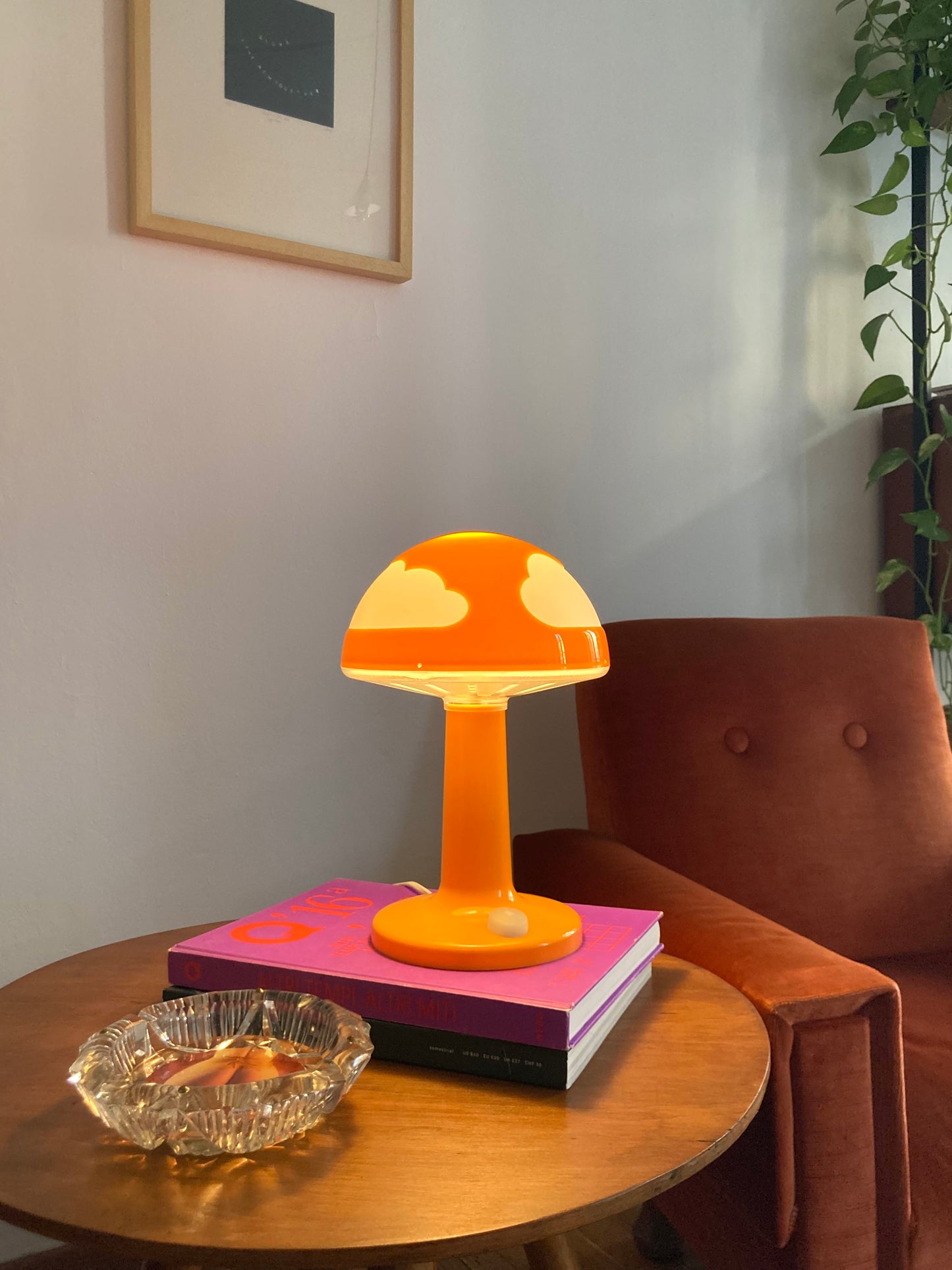 Vintage orange Skojig lamp IKEA