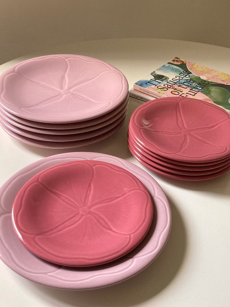 Set di 6 grandi piatti piani francesi
