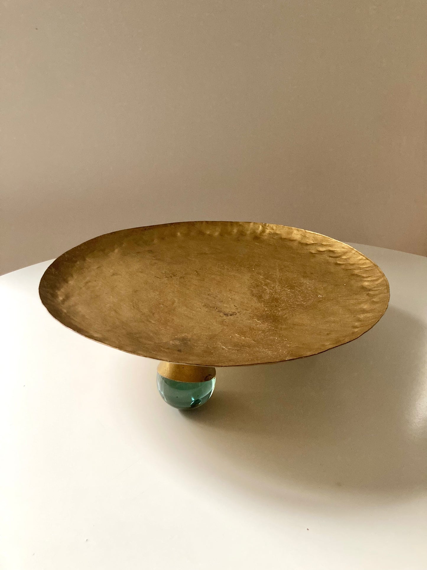 Large brass plate