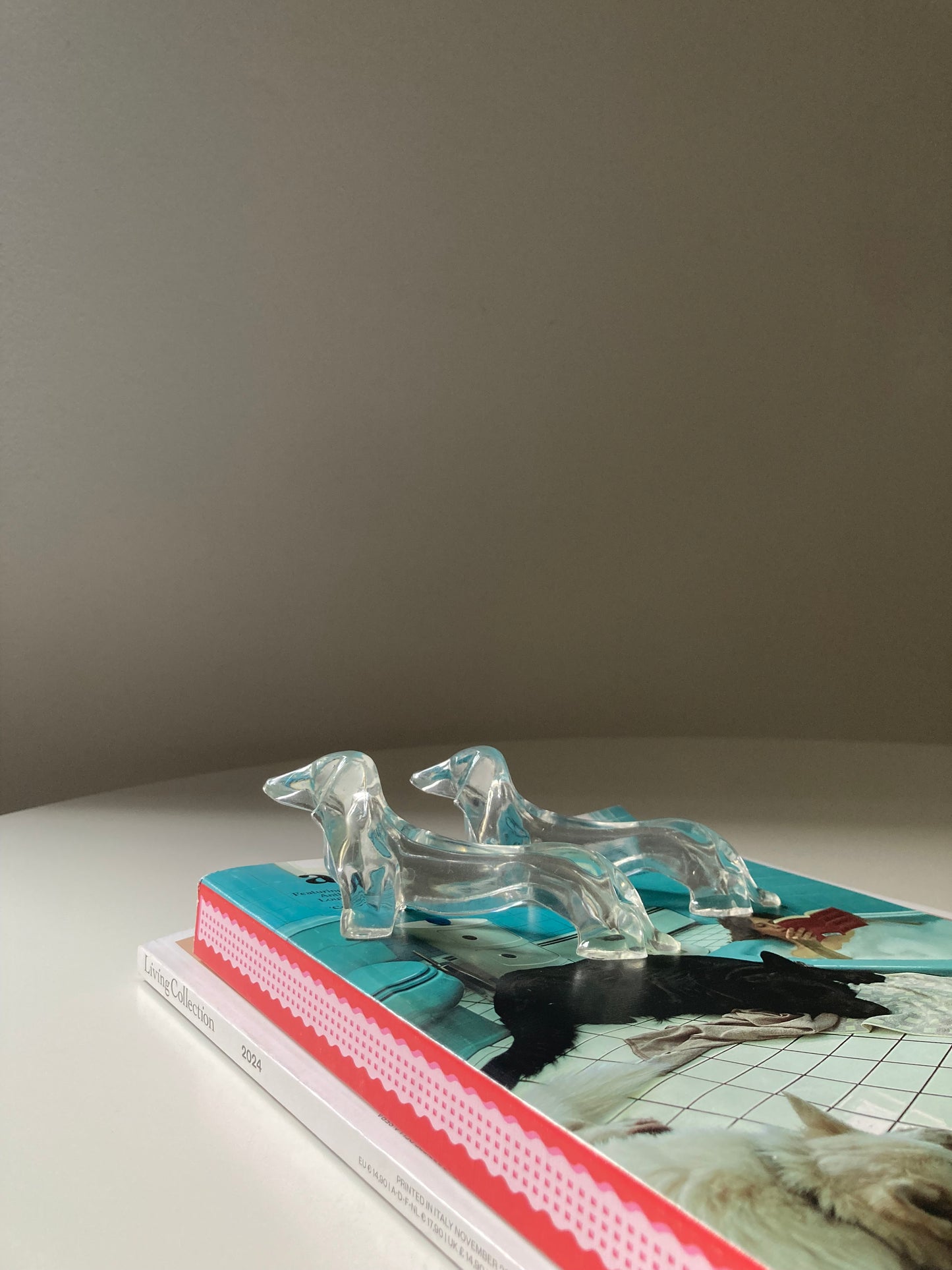 Set 6 bassotti poggia posate trasparenti