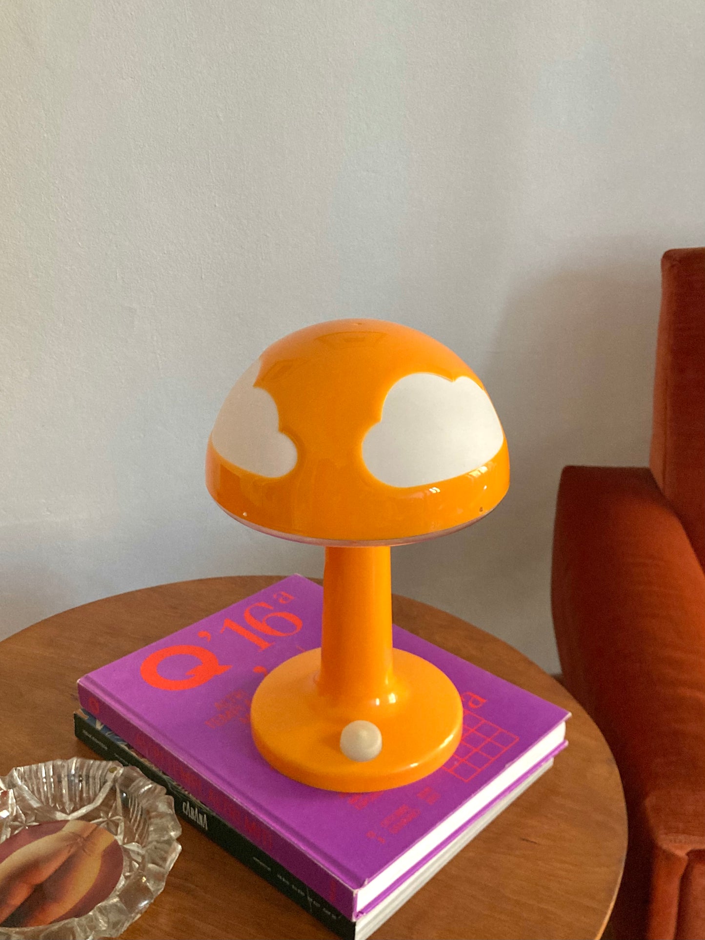 Vintage orange Skojig lamp IKEA