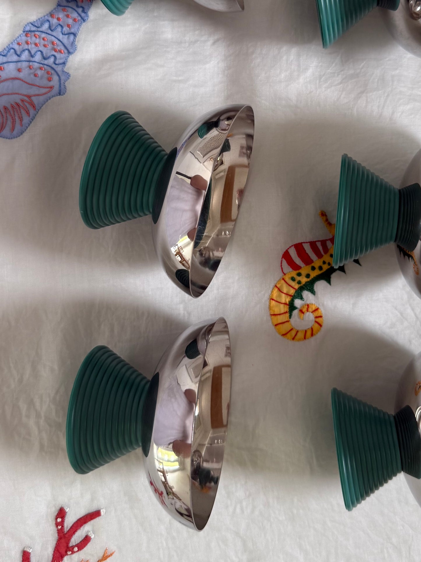 Rosetta ~ Set 6 coppette con base Tiffany