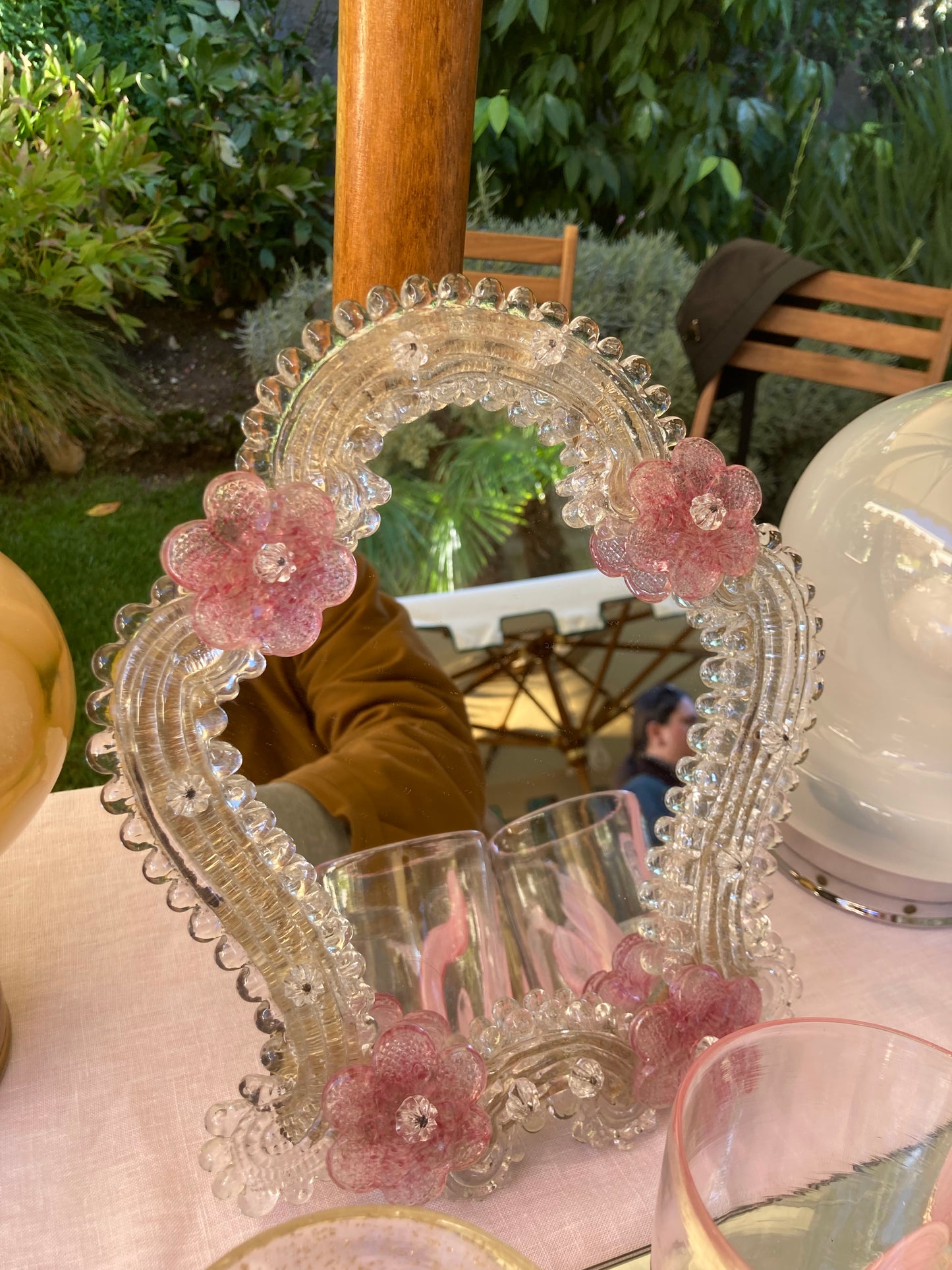 Specchio in vetro di Murano vintage