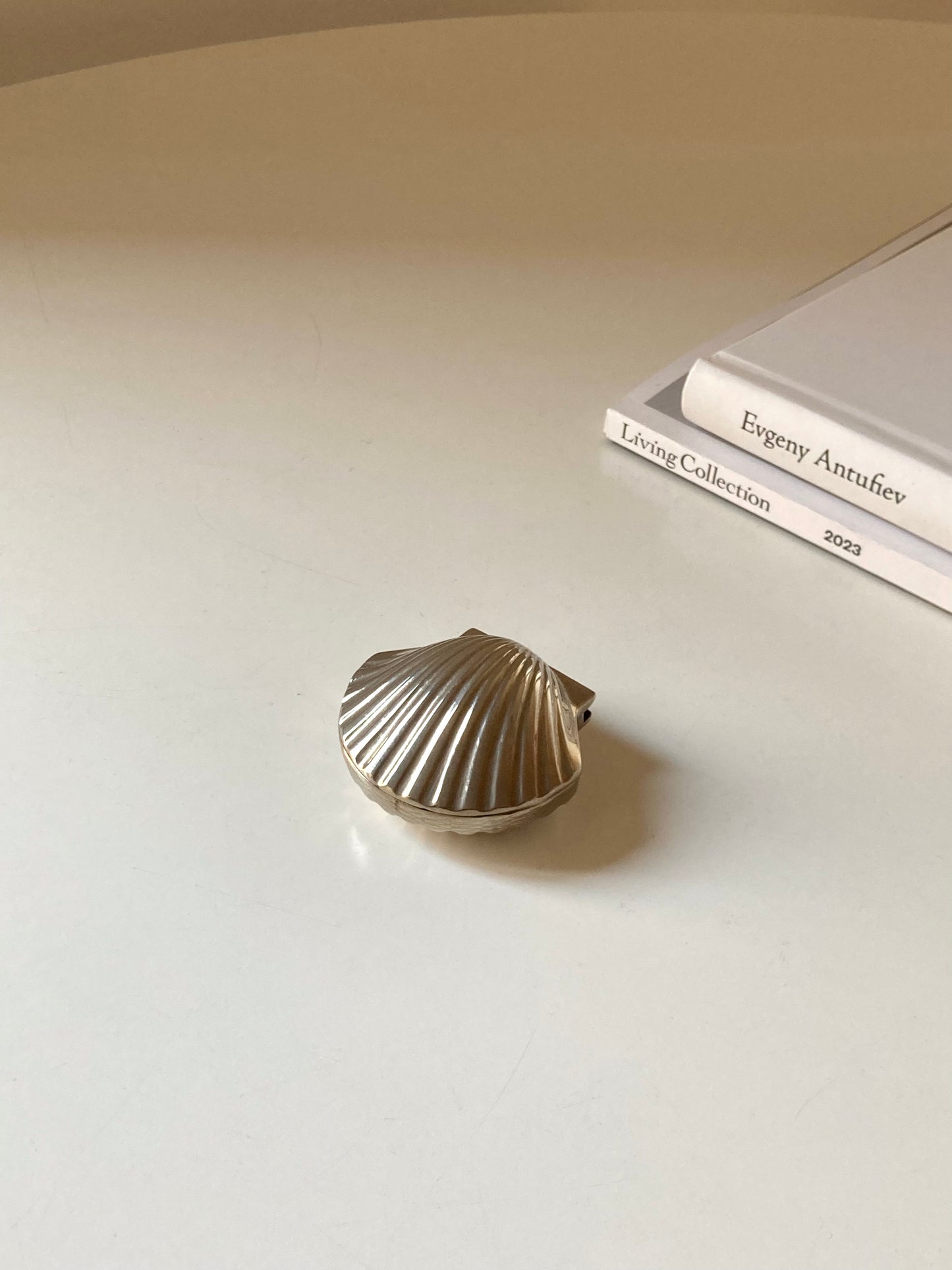 Vintage shell-shaped box