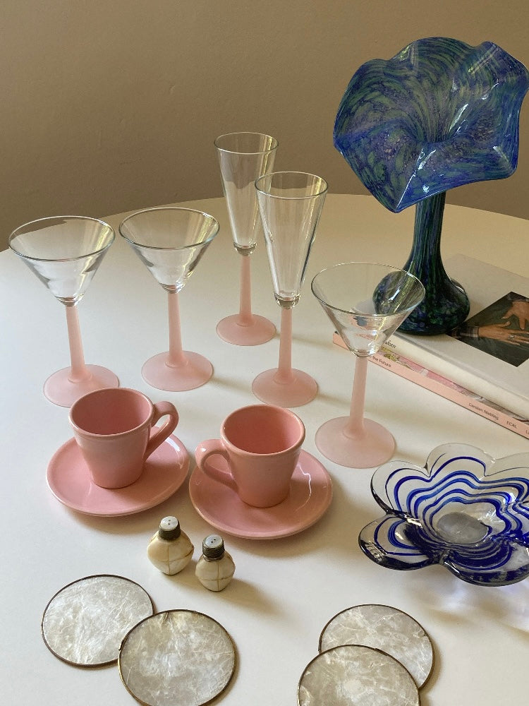 Set 4 tazzine da caffè vintage francesi