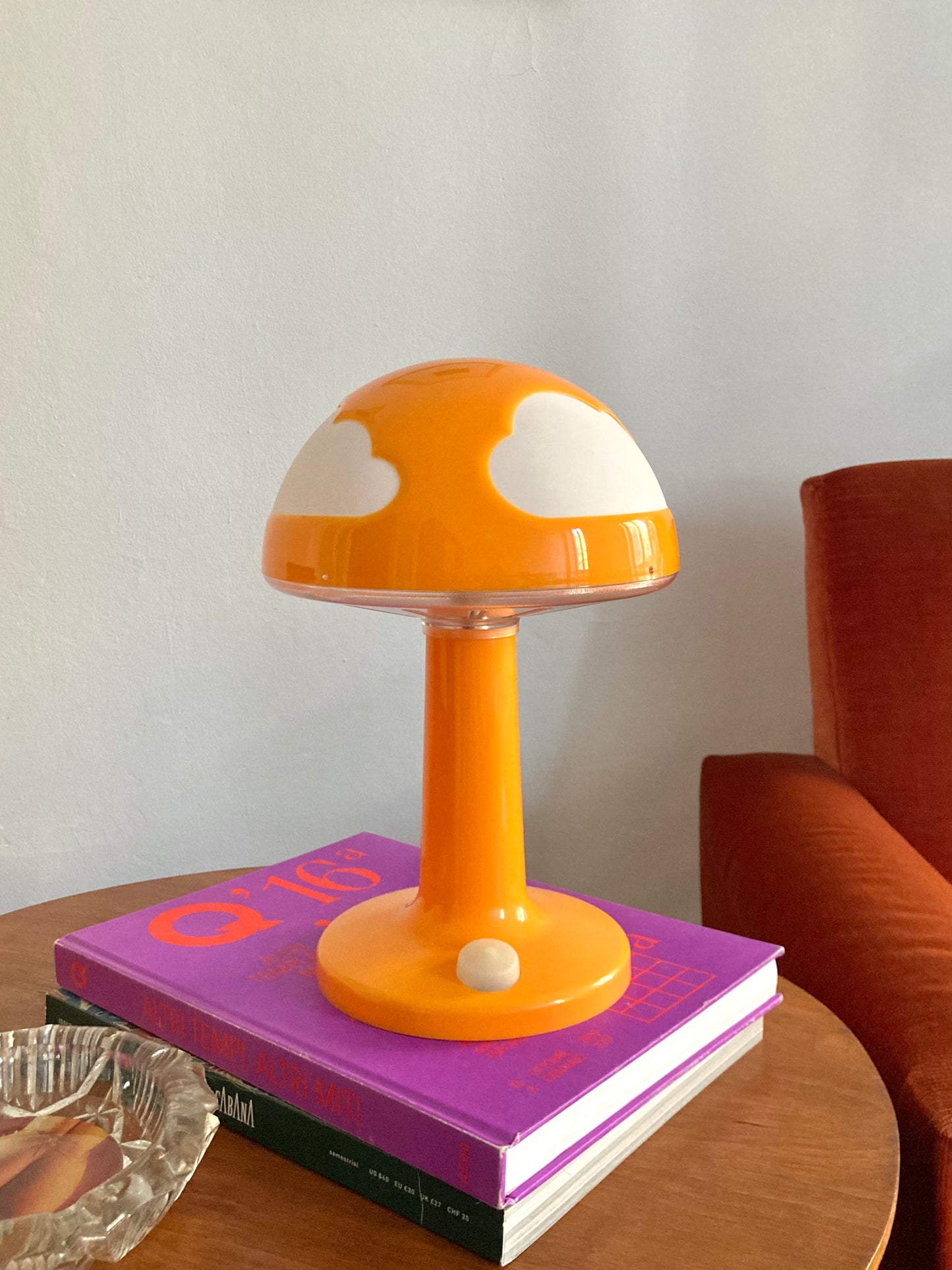 Vintage orange Skojig lamp IKEA