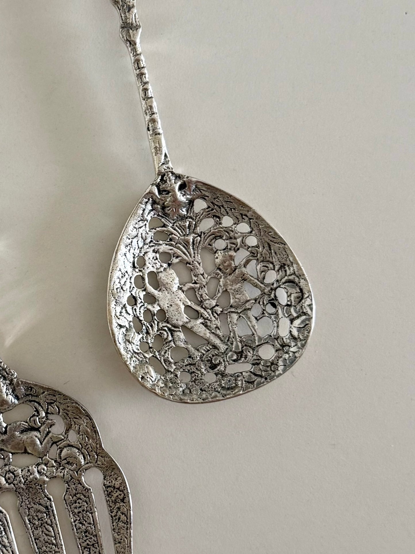 Rosetta ~ Coppia di posate da portata