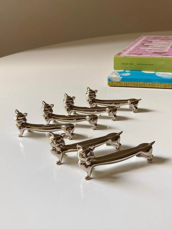 Set di 6 gattini poggia posate
