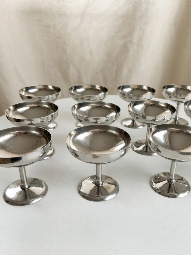 Rental ~ Coppe alte vintage in acciaio