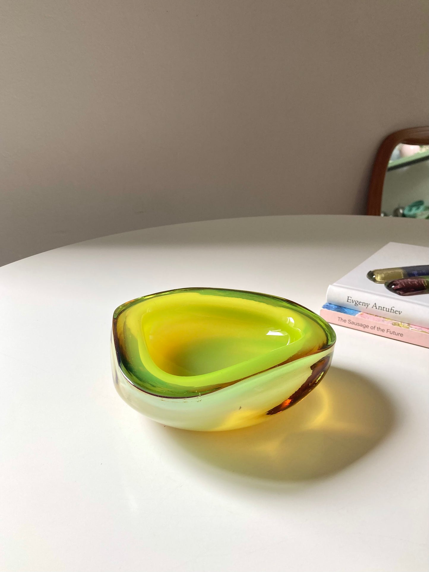 Grande svuotatasche in vetro di Murano