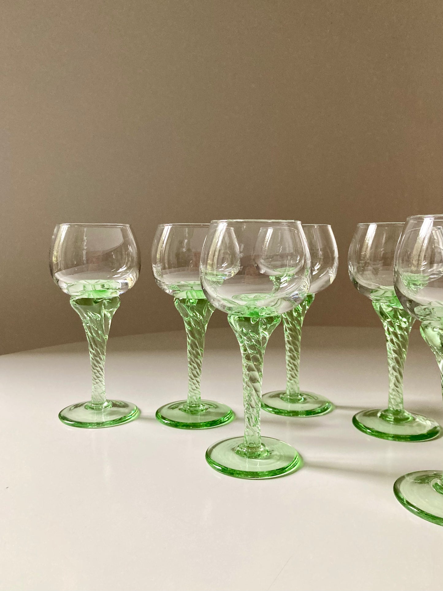 Set of 6 handmade glasses