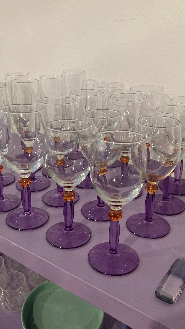 Servizio 12 calici da vino e acqua