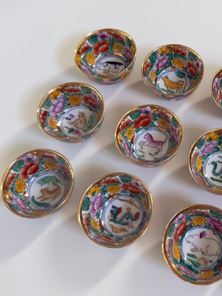 Rosetta ~ Set 12 bicchierini da sakè