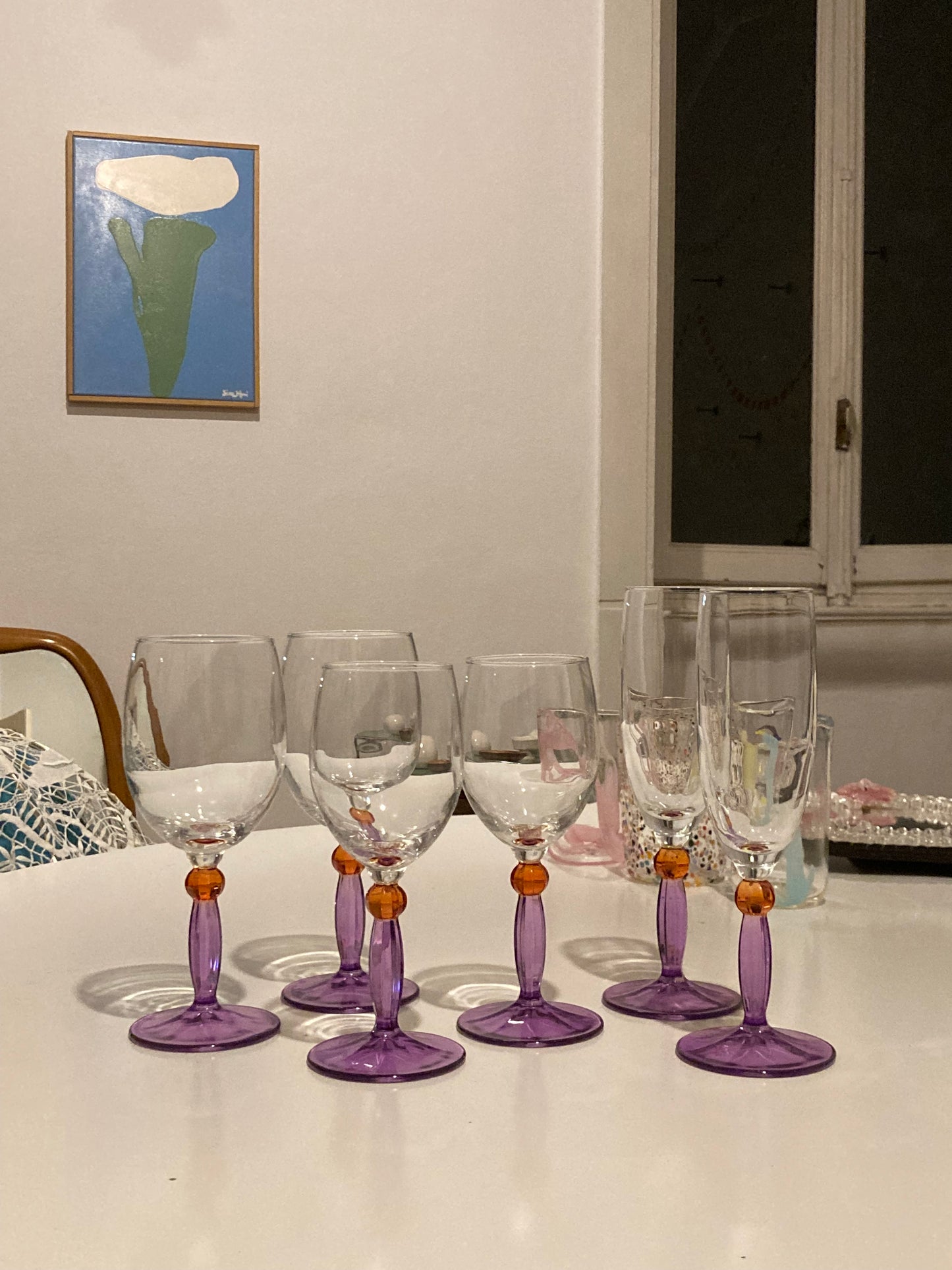 Servizio 12 calici da vino e acqua