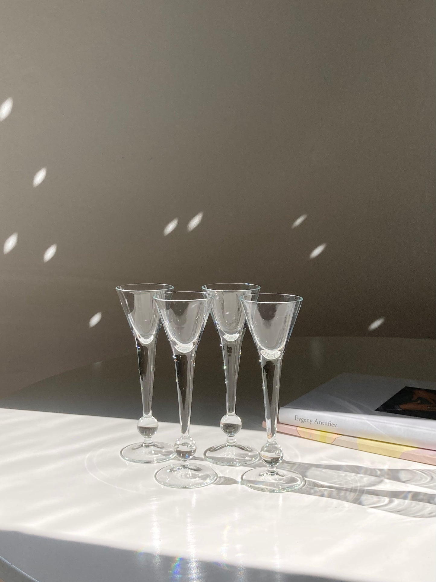 Set of 4 tall bitter glasses